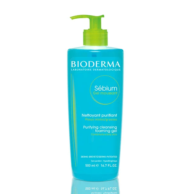 BIODERMA SEBIUM GEL MOUSSANT PURIFYING CLEANSING FOAMING GEL 500ML