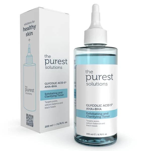 The Purest Solutions Exfoliating And Clarifying Toner Glycolic Acid %5 Aha + Bha 200ml